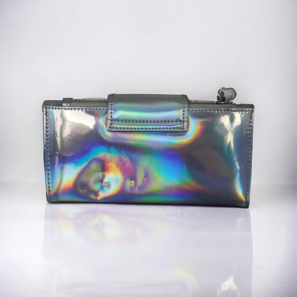 ADRIENNE VITTADINI Iridescent RFID Protected Clutch Wallet - Picture 5 of 7